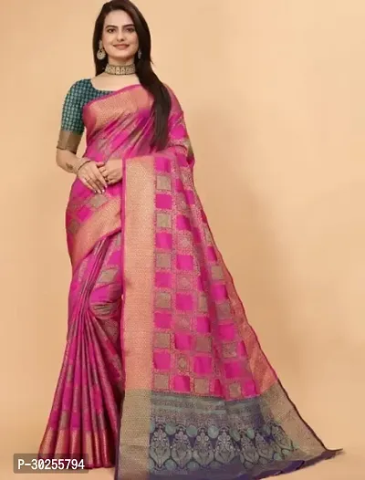 Elegant Multicoloured Cotton Saree with Blouse piece For Women