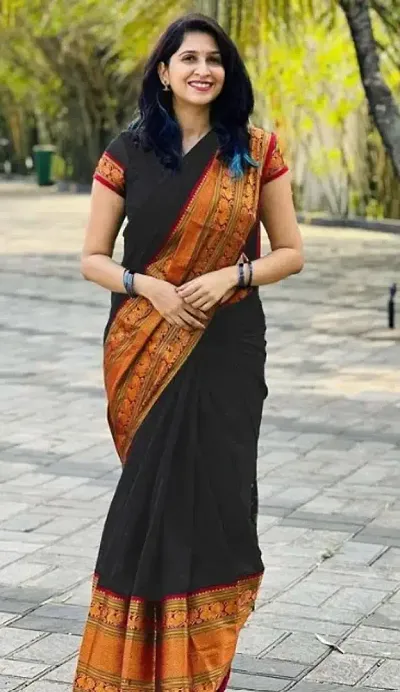 Elegant Silk Saree with Blouse piece For Women