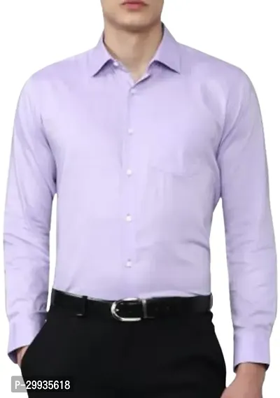 Stylish Cotton Solid Formal Shirt for Men-thumb0