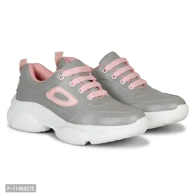 Classy Solid Sports Shoes for Women-thumb0