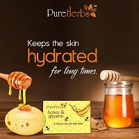 PureHerbs-Natural Herbal Honey  Glycerin Soap Bar Suitable For All Skin Types Pack of 2-thumb2