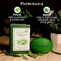 PureHebs-Neem Tulsi soap for Womens  Mens for Glowing, Nourishing  Moisturizing Skin  Acne Problem, Dry Skin with Vitamin E Pack of 2-thumb3