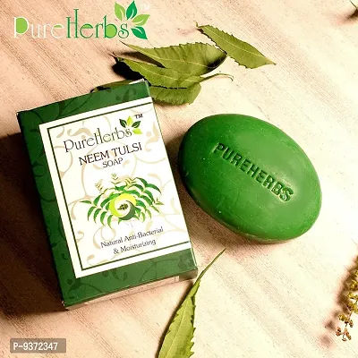 PureHebs-Neem Tulsi soap for Womens  Mens for Glowing, Nourishing  Moisturizing Skin  Acne Problem, Dry Skin with Vitamin E Pack of 2-thumb5