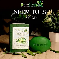 PureHebs-Neem Tulsi soap for Womens  Mens for Glowing, Nourishing  Moisturizing Skin  Acne Problem, Dry Skin with Vitamin E Pack of 2-thumb2