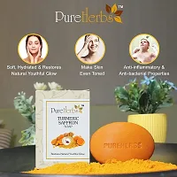 PureHerbs-Premium Turmeric  Saffron Handmade Soap protects from sun damage Pack of 2-thumb3