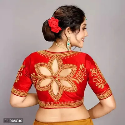 Classic Art Silk Embroidered Blouses for Women-thumb2