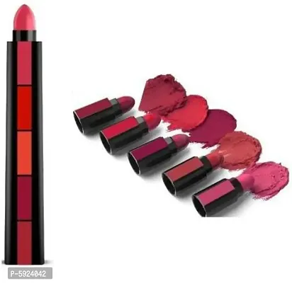 Miss beauty Matte Ultra Smooth 5 in 1 Lipstick 5in1  (Red, 7.5 g)