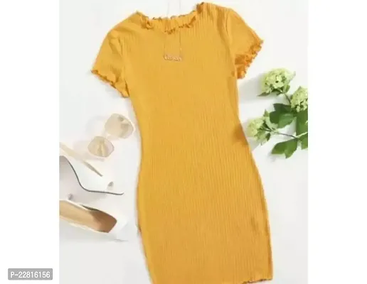 Mustard one piece outlet dress