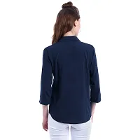 Elegant Multicoloured Crepe Solid Shirt For Women Pack Of 2-thumb2