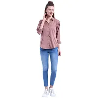 Elegant Multicoloured Crepe Solid Shirt For Women Pack Of 2-thumb1