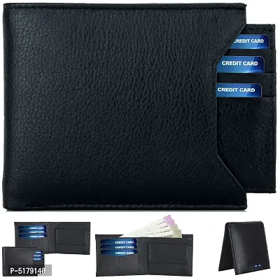 Buy R A PREMIUM LEATHER. Leather Bifold Wallet for Men | Vegan Leather |  Holders Credit/Debit/ATM Cards | Slim & Easy to Fit | Handcrafted Money  Purse Combo Pack of 2 (Black)
