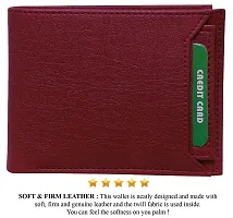 Artificial Leather Wallet For Men Brown Gents Purse With Separable ATM Card Holder-thumb1