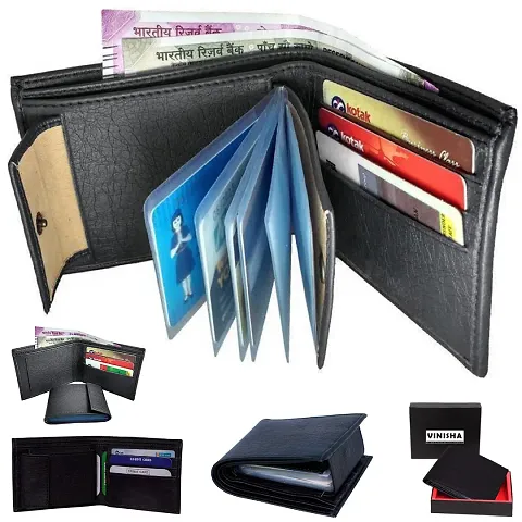 Artificial Leather Wallet For Men Gents Purse With Removable ATM Card Holder