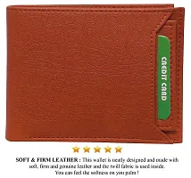 Artificial Leather Wallet For Men Tan Gents Purse With Separable ATM Card Holder-thumb1