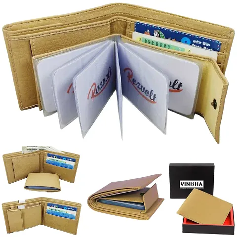 Attractive Leather Wallet Gents Purse With Removable ATM Card Holder