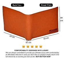 Artificial Leather Wallet For Men Tan Gents Purse With Removable ATM Card Holder-thumb4