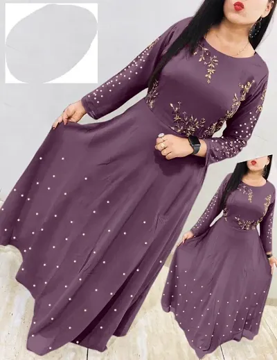 Georgette Embroidered Long Kurtis Vol 1