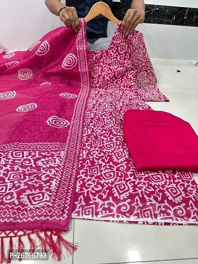 Fancy Cotton Printed Kurta Set For Women