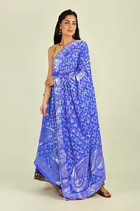 Stylish Art Silk Paisley Print Blue Dupattas For Women-thumb4