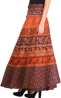 Fudge Wrap-Around Long Skirt From Pilkhuwa With Printed Animals-thumb2