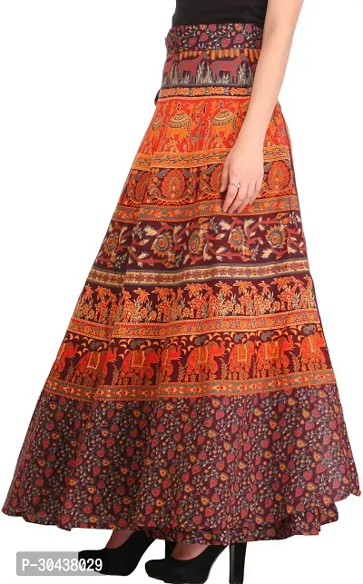 Fudge Wrap-Around Long Skirt From Pilkhuwa With Printed Animals-thumb3