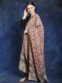 Stylish Cotton Silk Printed Beige Dupattas For Women-thumb2