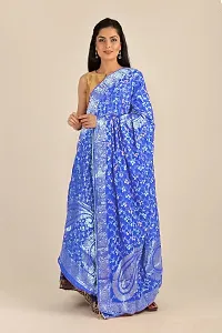 Stylish Art Silk Paisley Print Blue Dupattas For Women-thumb3