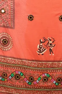 Stylish Cotton Printed Orange Dupattas For Women-thumb3