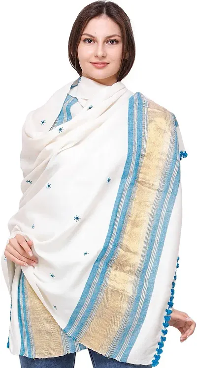 Stylish Viscose Self Pattern Shawls for Women