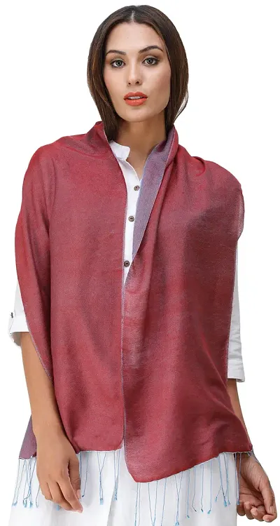 Plain Reversible Water-Pashmina Scarf from Nepal