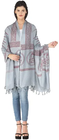 Exotic India Tradewinds Lord Ganesha Hindu Prayer Shawl from Banaras-thumb3