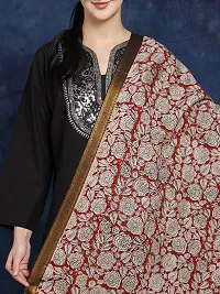 Stylish Cotton Silk Printed Beige Dupattas For Women-thumb4