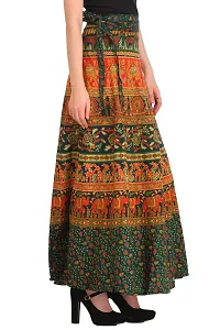 Ponderosa Pine Wrap-Around Long Skirt From Pilkhuwa With Printed Animals-thumb1