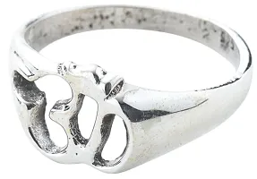 Exotic India OM (AUM) Sterling Silver Ring-thumb1