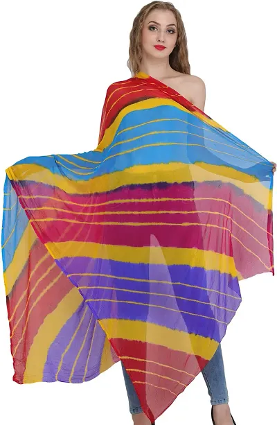 Stylish Chiffon Tie And Dye Dupattas For Women