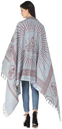 Exotic India Tradewinds Lord Ganesha Hindu Prayer Shawl from Banaras-thumb4