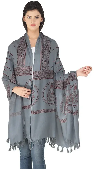 Stylish Viscose Self Pattern Shawls for Women