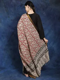 Stylish Cotton Silk Printed Beige Dupattas For Women-thumb3