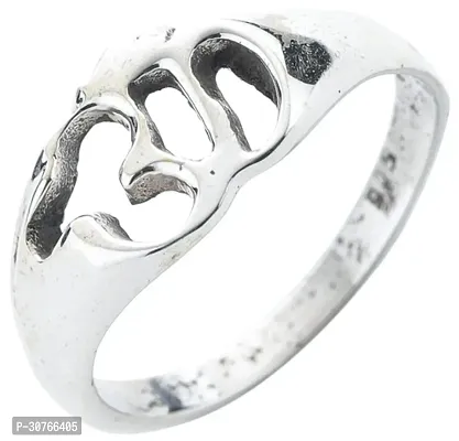 Exotic India OM (AUM) Sterling Silver Ring-thumb0