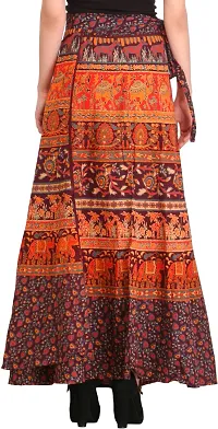 Fudge Wrap-Around Long Skirt From Pilkhuwa With Printed Animals-thumb3