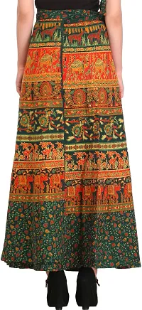 Ponderosa Pine Wrap-Around Long Skirt From Pilkhuwa With Printed Animals-thumb3