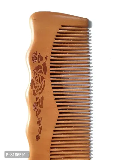 AB Beauty House? Classic Wooden Hair Comb Perfect Finishing Dressing Comb For Men and Women-thumb0