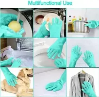 Magic Silicone Dish Washing Gloves-thumb3