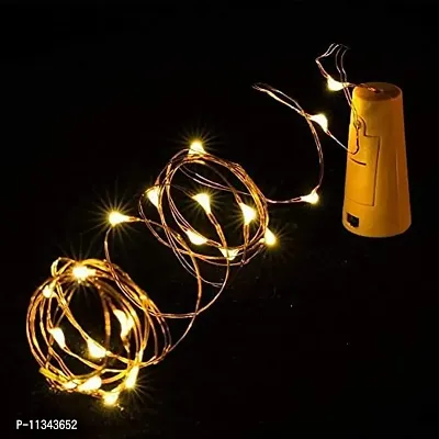 Atipriya Battery Powered Wine Bottle Cork Copper Fairy String Lights, 20 LED, 6.5 ft -Pack of 6-thumb3