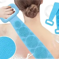 Atipriya Silicone Body Scrubber Belt, Double Side Shower Exfoliating Belt Removes Bath Towel, Double Chopping Belt Scrubber Washer for Bath-thumb4