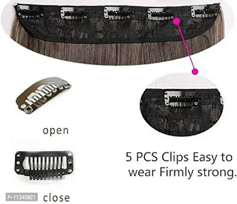 Atipriya 5 Clips ? Head 1 Piece 24 Inch Hair Extensions For Women And Girls Wavy/Curly Black Hair Extensions to Increase Instant Length And Volume-thumb2