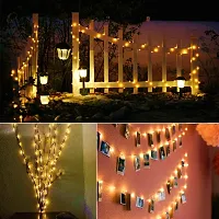 Atipriya 10 m 100 LED's Waterproof Fairy Decorative String Light USB Powered 3 Copper Wires Home DIY Indoor/Outdoor for Party Diwali Interior Decoration (Warm White)-thumb3