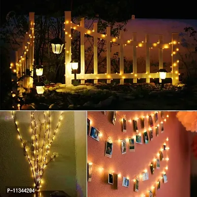 Atipriya 10 m 100 LED's Waterproof Fairy Decorative String Light USB Powered 3 Copper Wires Home DIY Indoor/Outdoor for Party Diwali Interior Decoration (Warm White)-thumb4