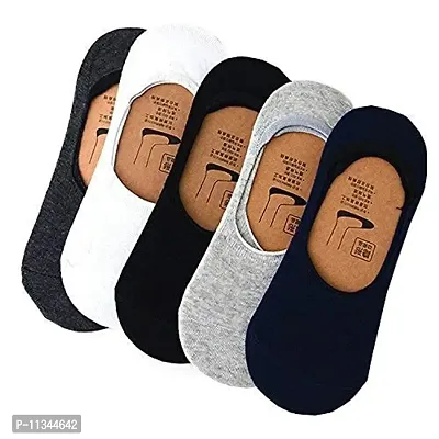 Atipriya Men & Women's No-Show Cotton Socks (Pack of 5)-thumb0