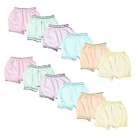 Atipriya Cotton Unisex Bloomers for Girls Boys Baby Briefs Printed Kids Innerwear Hipster Short Pants Underpants Knickers with Soft Elastic (Set of 12_Multicolor)-thumb1